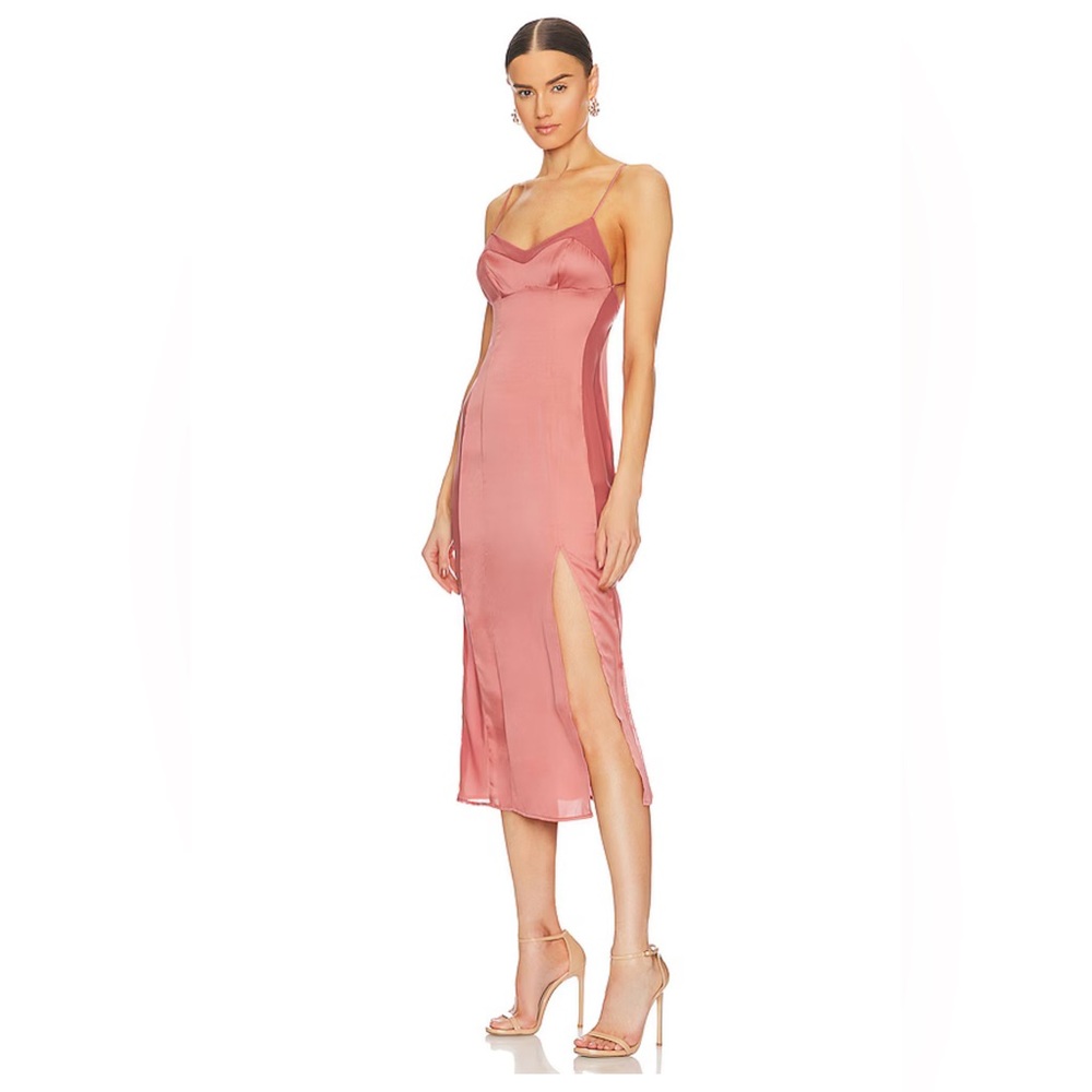 🩰Intimately Free People FP City Cool Satin Slip Midi Dress Canyon Clay🩰